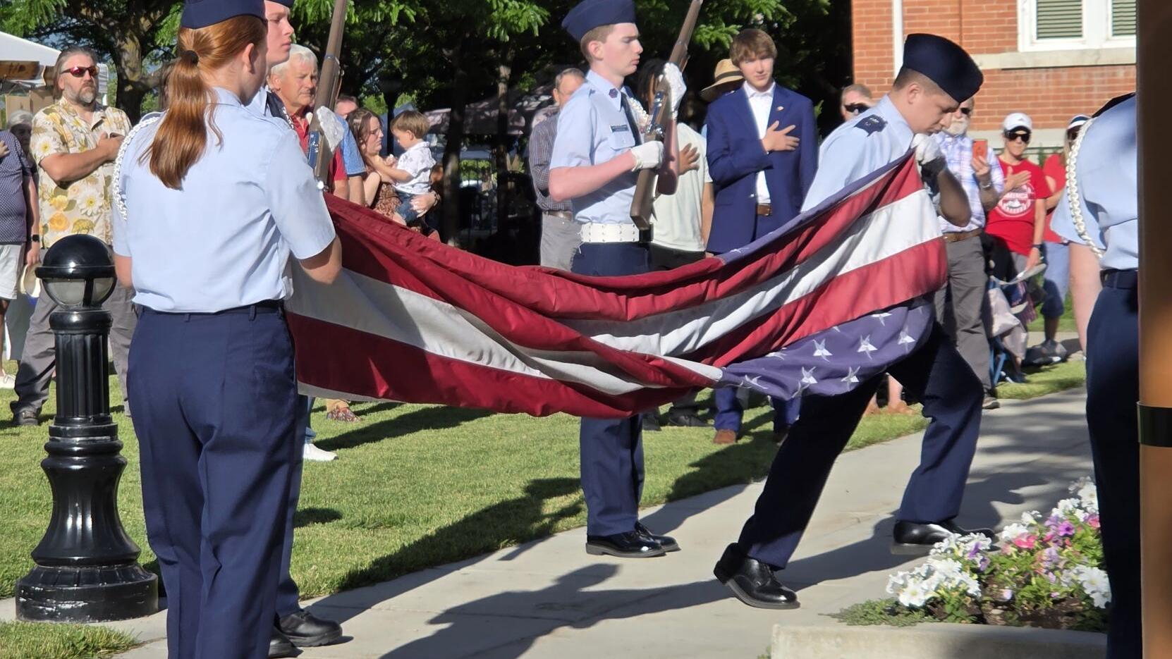 Cache County Republicans hold Flag Day flag raising ceremony